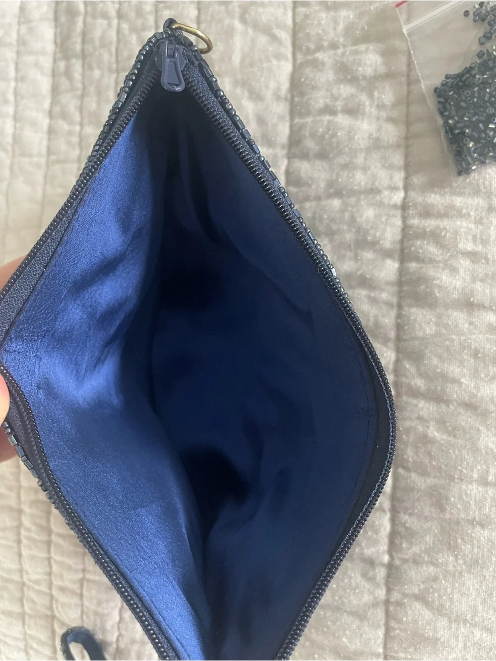 Tampa Bay Lightning beaded Wristlet Clutch